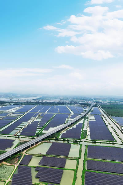 Aquavoltaics Utility-scale Power station （Hezhou North, Zhuhai，，，，，，China）